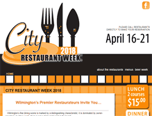 Tablet Screenshot of cityrestaurantweek.com